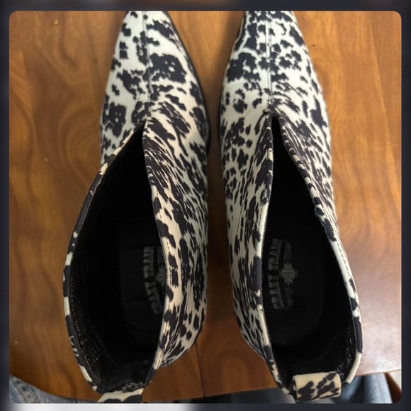 Crazy Train Cow Print Ankle Boots - Picture 3 of 4